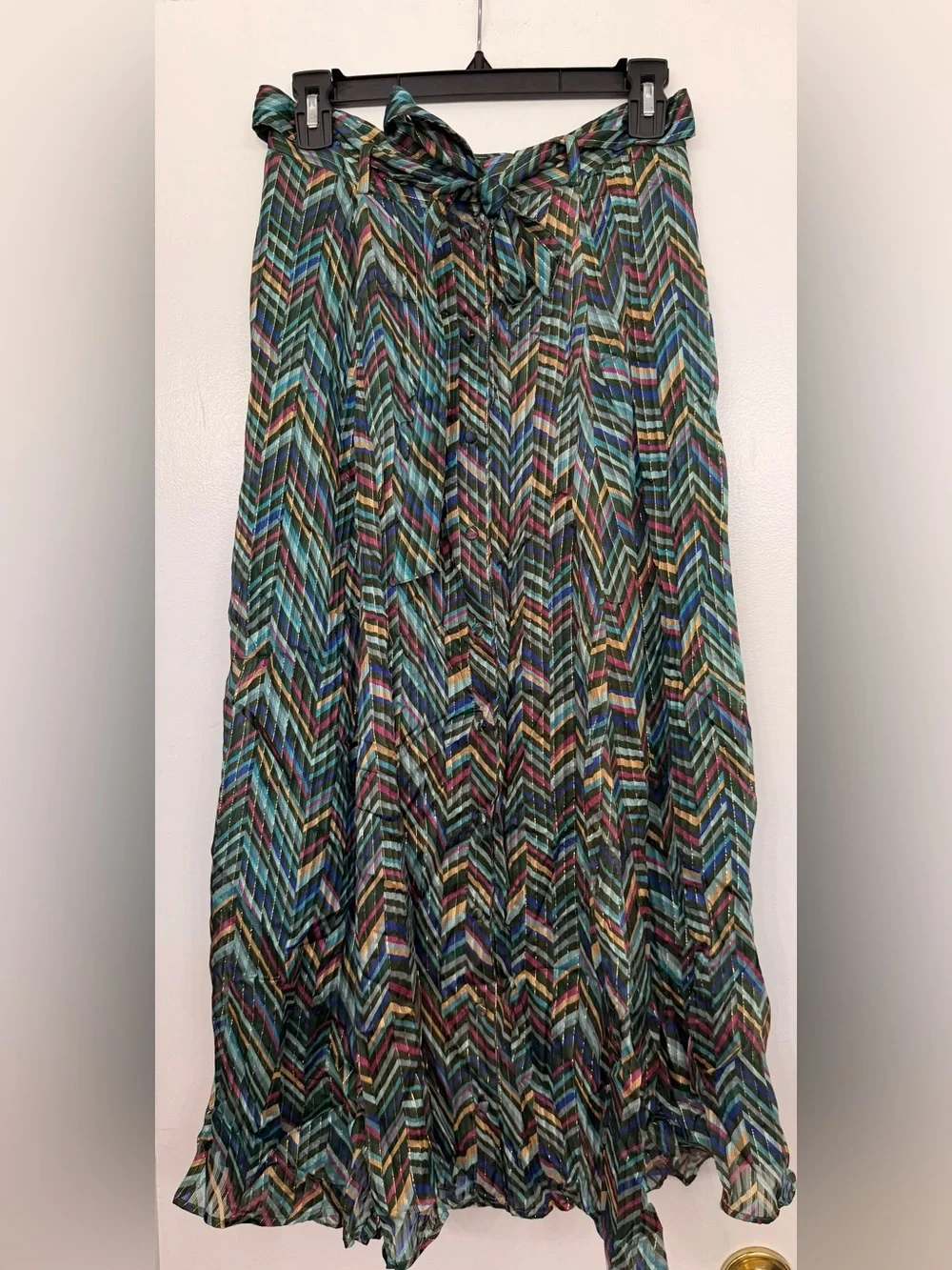 Sezane jacquard metallic